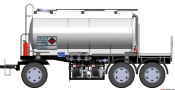 10,000L Chassis Mount Diesel Transport Tank